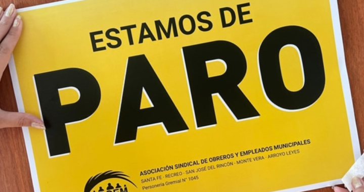 EL PARO DE ASOEM AFECTARÁ SERVICIOS PÚBLICOS COMUNALES POR 72 HORAS