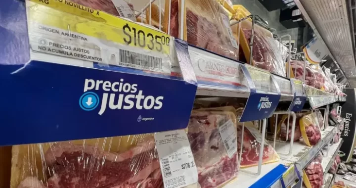 EL GOBIERNO FIJÓ EL PRECIO DE SIETE CORTES DE CARNE HASTA FIN DE MES