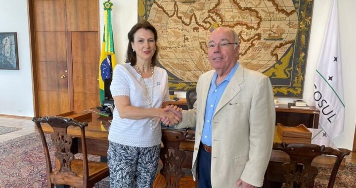 DIANA MONDINO VIAJÓ A BRASIL Y SE REUNIÓ CON EL CANCILLER MAURO VIEIRA