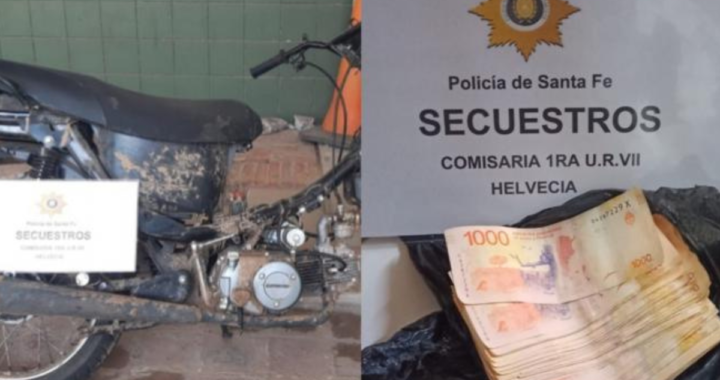 HELVECIA: PAGÓ UN RESCATE PARA RECUPERAR SU MOTO ROBADA