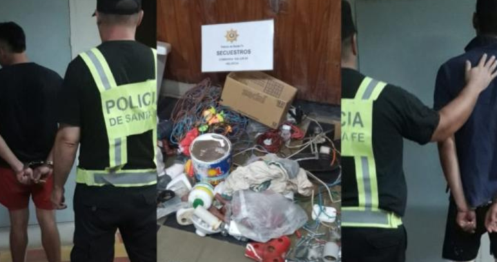 LA POLICÍA DE HELVECIA ATRAPÓ A DOS LADRONES Y RECUPERÓ ELEMENTOS ROBADOS