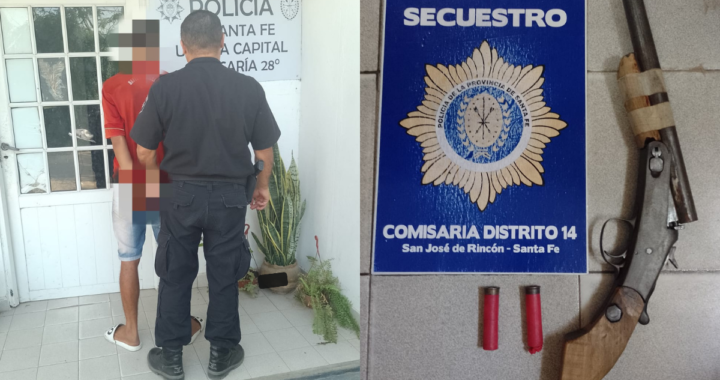 DETENIDO POR TENENCIA ILEGÍTIMA DE ARMA DE FUEGO EN RUTA 1