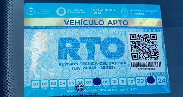 HABILITARON LA CONDUCCIÓN CON CERTIFICADO DE RTO PROVISORIO