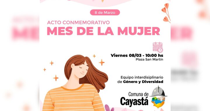 MES DE LA MUJER EN CAYASTÁ: RECONOCIMIENTO A MUJERES DESTACADAS EN LA PLAZA SAN MARTÍN