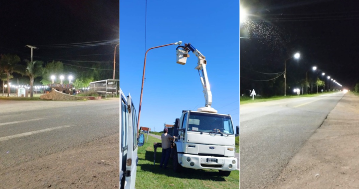 SALADERO MARIANO CABAL: INSTALACIÓN DE LUMINARIAS LED EN RUTA Nº1