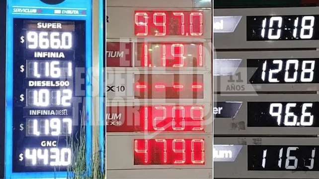 A PARTIR DE HOY AUMENTARON LOS COMBUSTIBLES EN SANTA FE Y EN TODO EL PAÍS