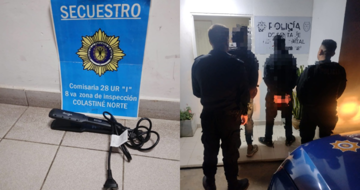 DOS SUJETOS FUERON DETENIDOS EN COLASTINÉ NORTE Y SE RECUPERÓ UN OBJETO ROBADO