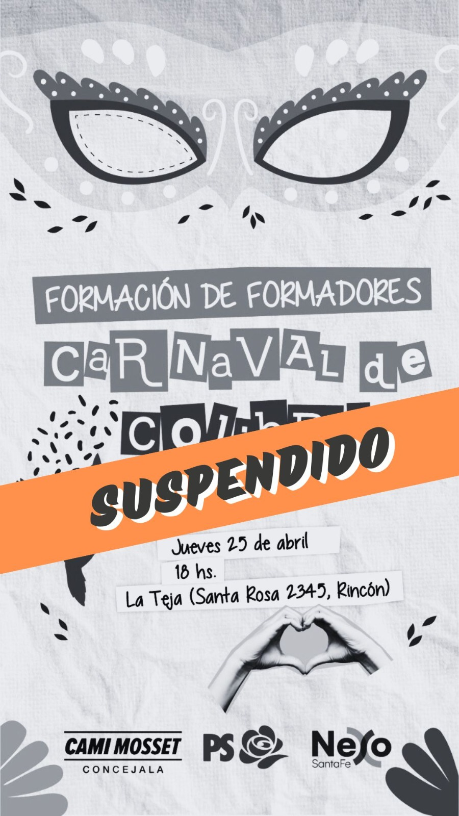 «CARNAVAL DE COLIBRÍ» EN LA TEJA: EVENTO SUSPENDIDO POR LUTO DE LAS FAMILIAS FRANCO Y ALARCÓN