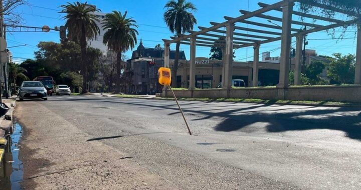 NUEVO HUNDIMIENTO EN BULEVAR, AHORA FRENTE A LA ESTACIÓN BELGRANO