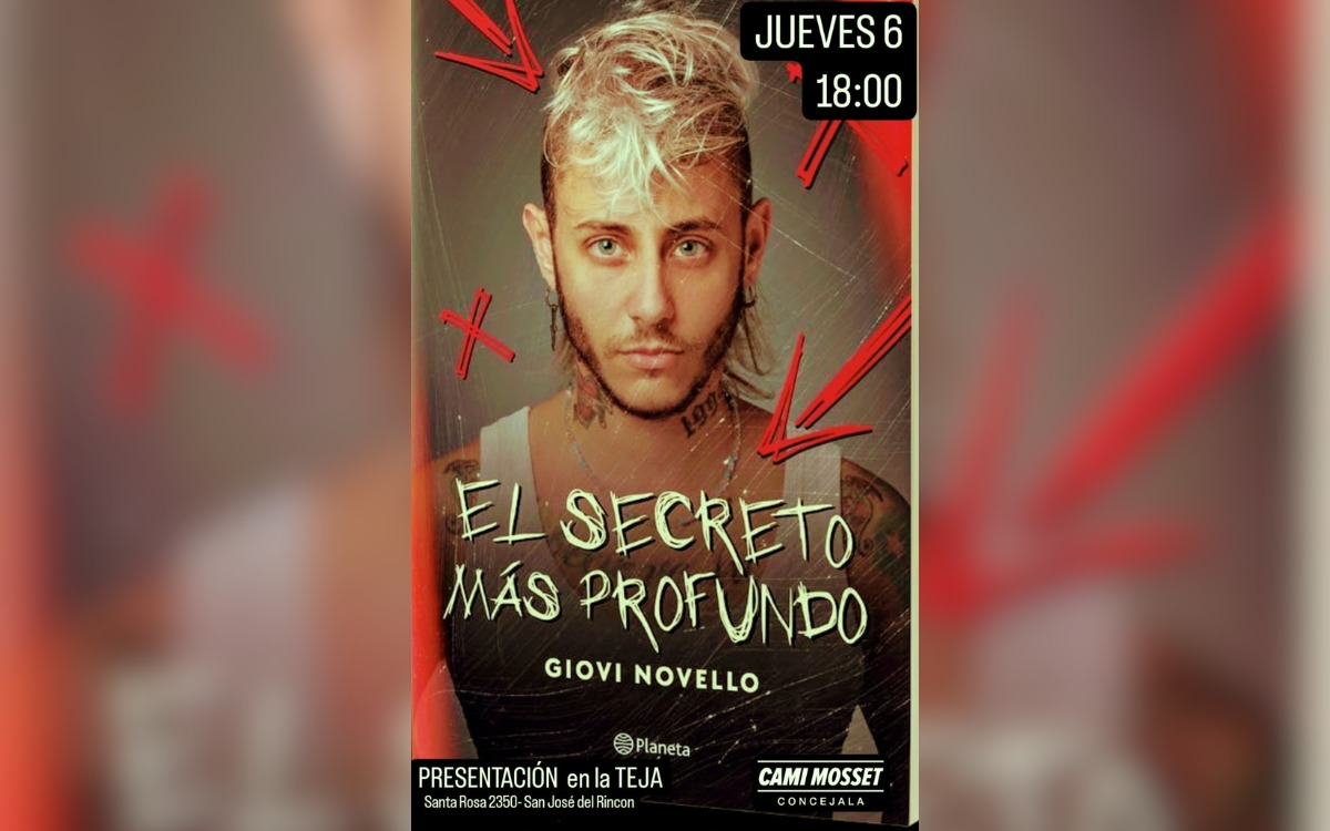 EL SECRETO MÁS PROFUNDO: GIOVI NOVELLO PRESENTA SU LIBRO EN SAN JOSÉ DEL RINCÓN