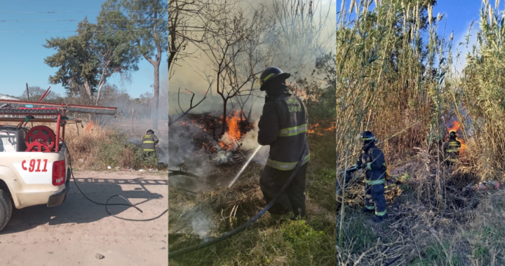 SE INCREMENTAN LOS INCENDIOS DE PASTIZALES EN LA COSTA: INTERVINIERON BOMBEROS ZAPADORES Y VOLUNTARIOS DE RINCÓN