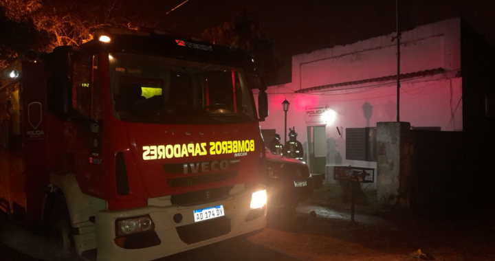 INCENDIO EN SUBCOMISARÍA 6TA DE POLICÍA DE LA GUARDIA