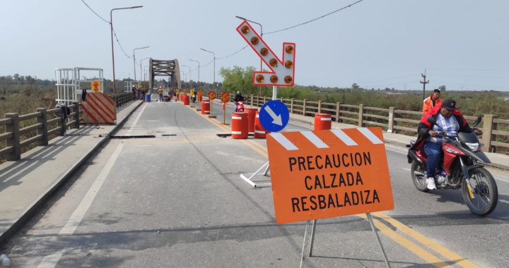 HOY SE RETOMA EL PASO DEL TRÁNSITO HABILITADO POR EL PUENTE CARRETERO