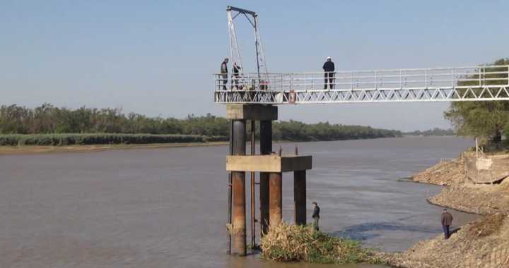 BUZOS TÁCTICOS REALIZAN TRABAJOS EN LA TOMA DE AGUA DEL RÍO COLASTINÉ