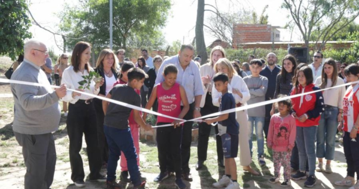 INAUGURARON EL CENTRO EDUCATIVO SAN IGNACIO EN ALTO VERDE CON LA PRESENCIA DE POLETTI Y SCAGLIA