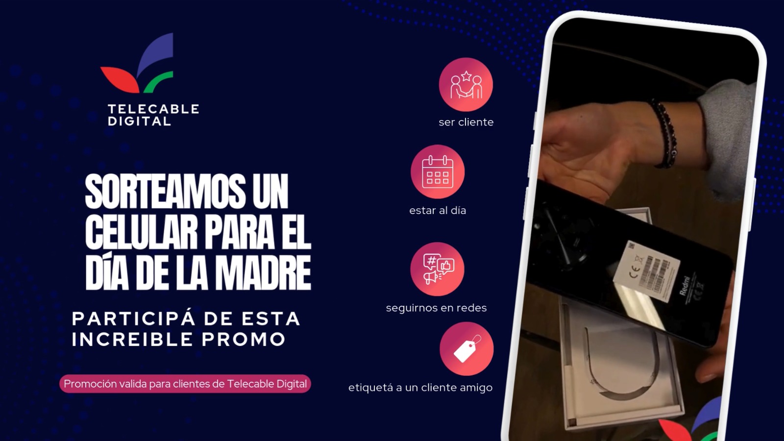 Sorteamos un Celular para el día de la madre, participá de esta promo increíble