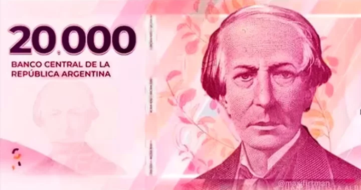 EL NUEVO BILLETE DE 20.000 PESOS COMENZARÁ A CIRCULAR A FINES DE OCTUBRE