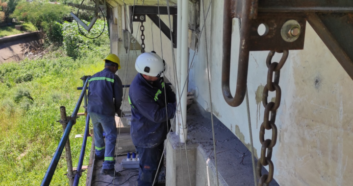 VIALIDAD NACIONAL AVANZA CON LA REPARACIÓN DEL PUENTE CARRETERO