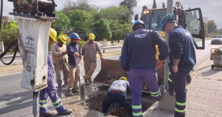 OBRAS DE AGUAS SANTAFESINAS EN RUTA N°1: DESVÍOS Y REPARACIONES EN COLASTINÉ NORTE