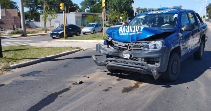 DURANTE UNA EMERGENCIA MÉDICA COLISIONARON UN PATRULLERO Y UNA CAMIONETA ESTE DOMINGO  EN COLASTINÉ NORTE