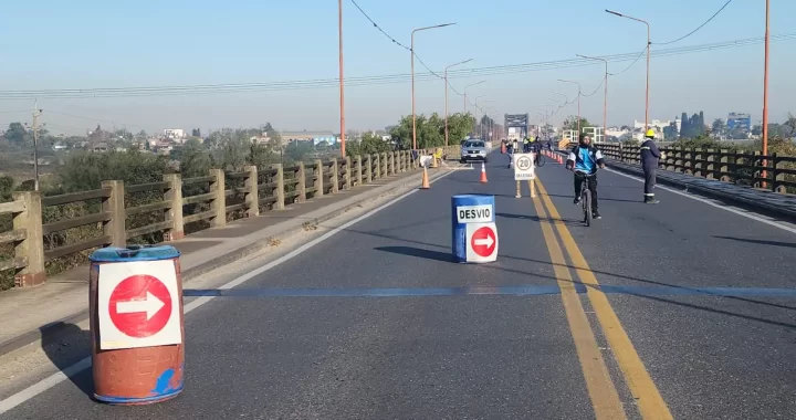 ETAPA FINAL DE LA REPARACIÓN DEL PUENTE CARRETERO: ANTES DE SU HABILITACIÓN, HABRÁ UN CORTE TOTAL DEL TRÁNSITO POR CINCO DÍAS