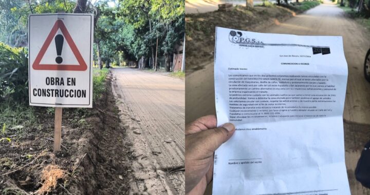 EL AVANCE DE LAS OBRAS DEL GASODUCTO GRAN SANTA FE EN RINCÓN, AFECTARÁN LA CIRCULACIÓN EN CALLES DEL BARRIO VILLA CALIFORNIA