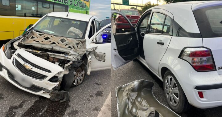 IMPACTANTE CHOQUE EN LA RUTA 168 A LA ALTURA DE LA GUARDIA