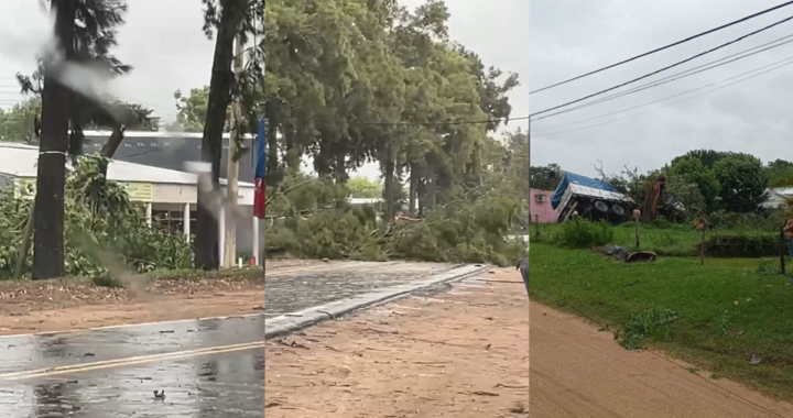 ALERTA EN CAYASTÁ: UNA COLA DE TORNADO CAUSÓ DAÑOS MATERIALES