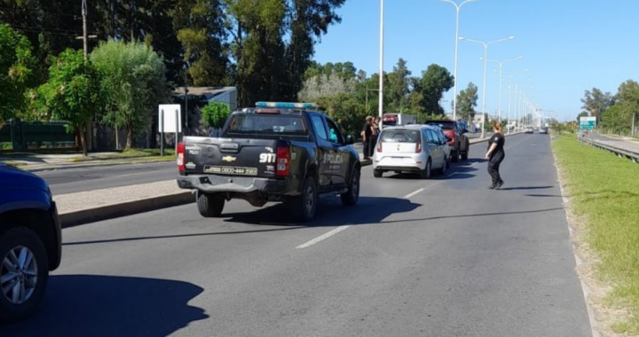 ACCIDENTE EN CADENA SOBRE RUTA 1: INTERVENCIÓN DE LA POLICÍA EN COLASTINE NORTE 