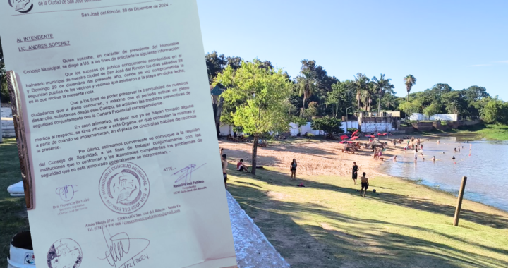 EL CONCEJO MUNICIPAL Y EL SINDICATO DE GUARDAVIDAS HICIERON UN PEDIDO URGENTE POR SEGURIDAD EN EL BALNEARIO DE RINCÓN