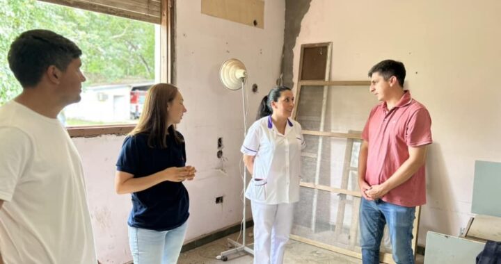 SANTA ROSA DE CALCHINES: AVANZAN LAS OBRAS EN EL CENTRO DE SALUD LOCAL