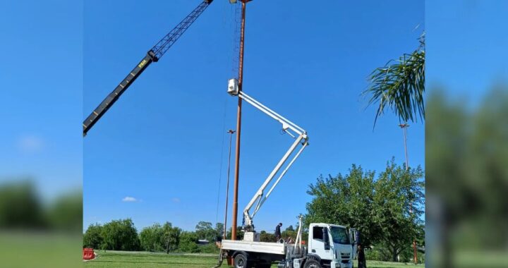 LA MUNICIPALIDAD DE SANTA FE COMENZÓ CON LOS TRABAJOS DE REPOSICIÓN DE LUMINARIAS EN LA RUTA 168