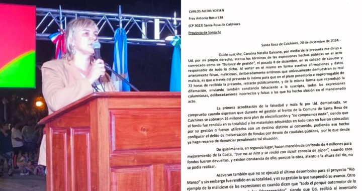 NATALIA GALEANO CRUZÓ EN REDES SOCIALES A LA ACTUAL GESTIÓN DE SANTA ROSA Y ADVIRTIÓ POSIBLES ACCIONES LEGALES