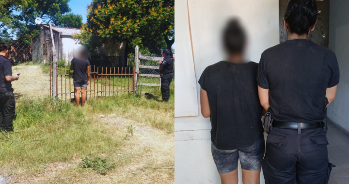 CON CUATRO HIJOS MENORES SE SEPARÓ DE SU PAREJA Y USURPÓ UNA VIVIENDA DESHABITADA EN COLASTINÉ NORTE: LA POLICÍA LA DETUVO  