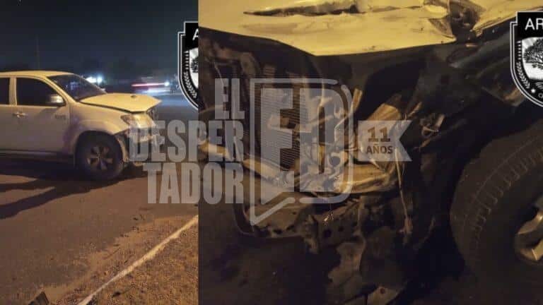 SINIESTRO VIAL EN LA RUTA PROVINCIAL N°1: CAMIÓN Y CAMIONETA COLISIONARON SIN HERIDOS