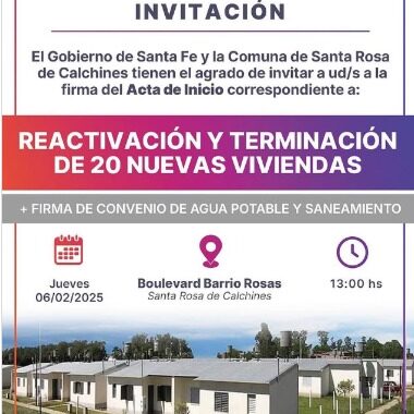 REACTIVACIÓN Y TERMINACIÓN DE 20 VIVIENDAS EN SANTA ROSA DE CALCHINES