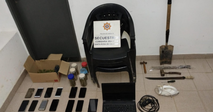 SANTA ROSA DE CALCHINES: ALLANAMIENTOS EN BARRIO DON FAUSTO DEJAN DETENIDOS, BIENES RECUPERADOS Y DROGA SECUESTRADA