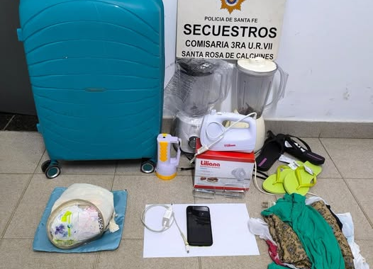 SANTA ROSA DE CALCHINES: DETIENEN A JOVEN POR ROBO Y RECUPERAN TODOS LOS ELEMENTOS SUSTRAÍDOS