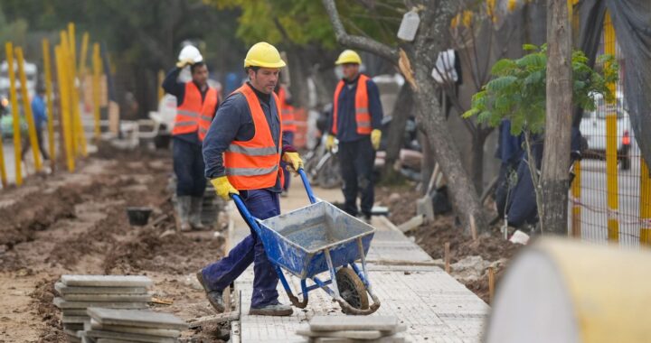 Acuerdo Capital: avanzan las obras en el cantero central de avenida Aristóbulo del Valle